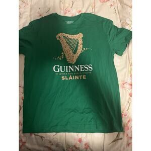 Guinness Green Gold Harp XL Tee T Shirt Dublin St James SLAINTE